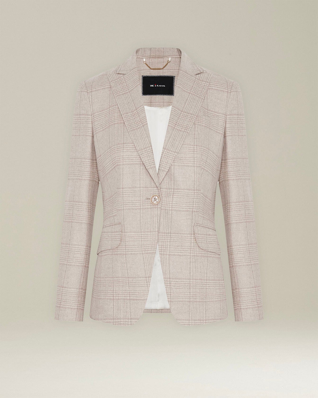 BLAZER PRINCIPE DI GALLES IN CASHMERE BLEND