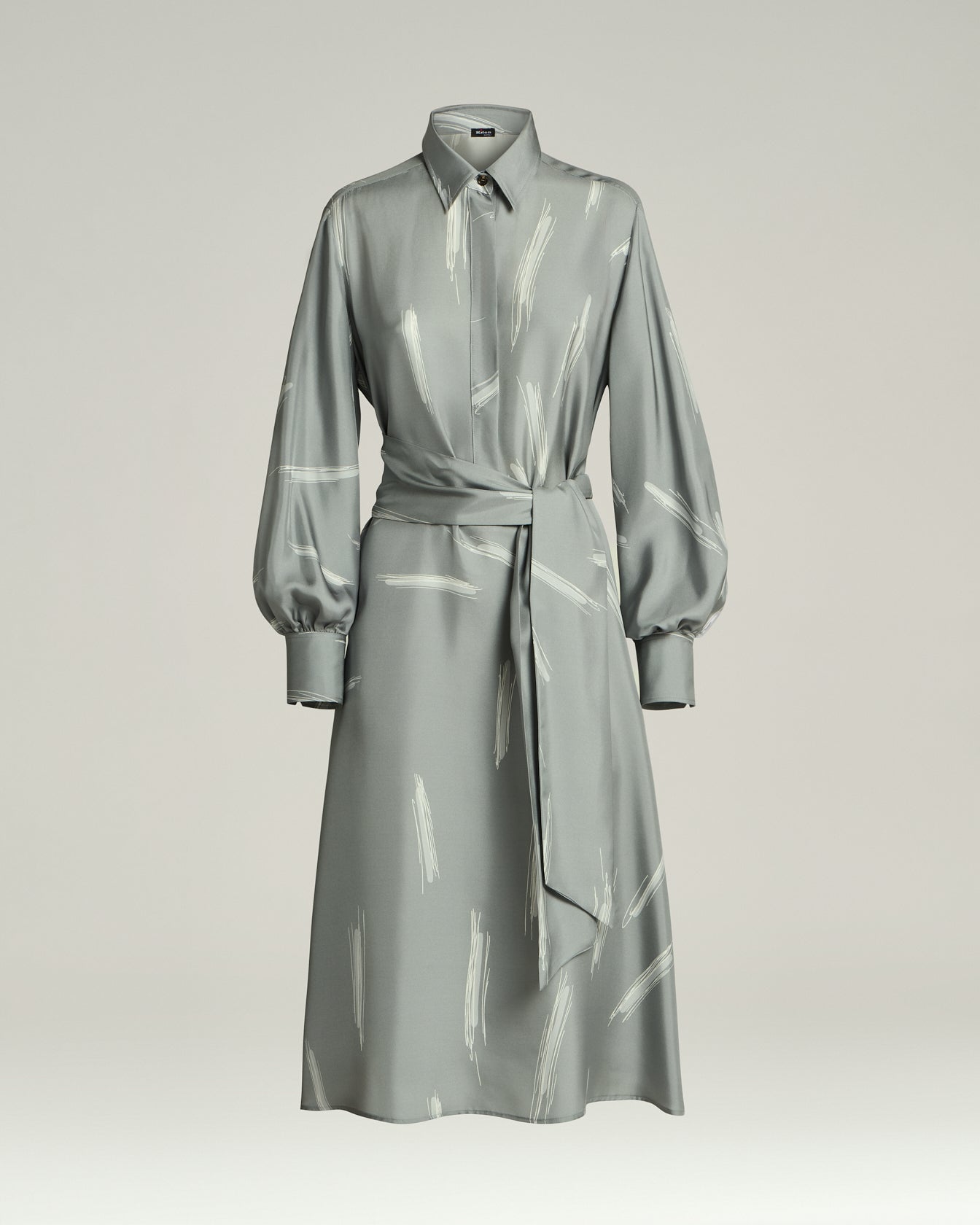 grey silk shift dress Vintage EMILIO PUCCI Silk Shift Dress