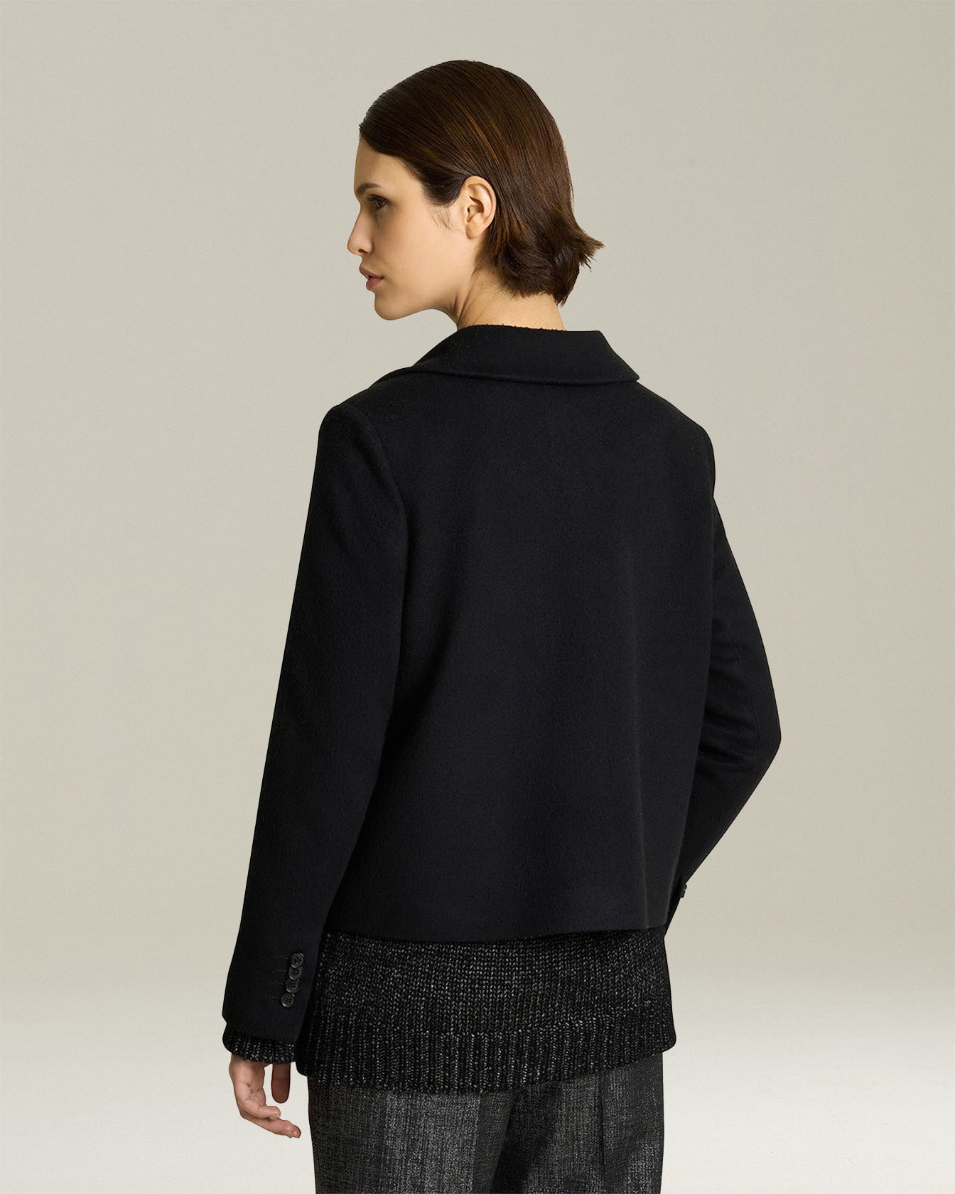 CABAN IN CASHMERE MONOCHROME