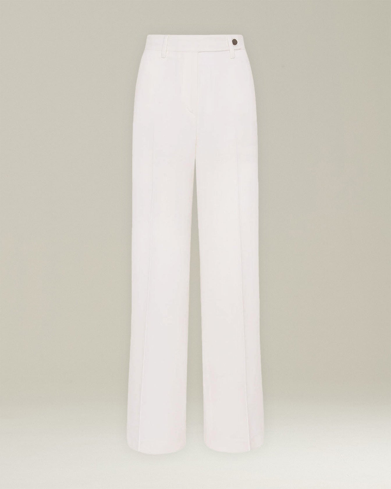 White straight women's trousers 100% wool White straight women's trousers 100% wool