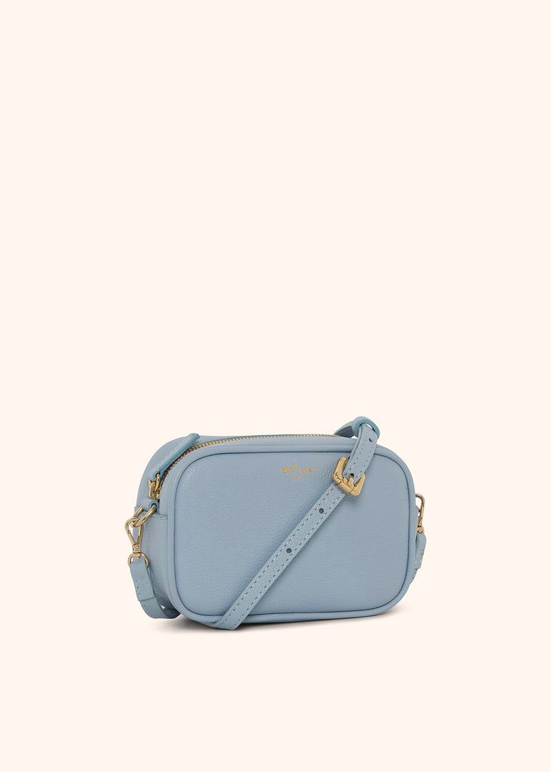 Kiton sky blue bag for woman, in calfskin 3