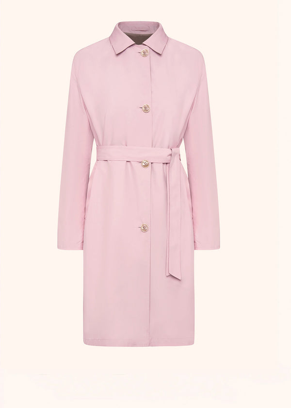 Kiton rose coat for woman, in polyester 1
