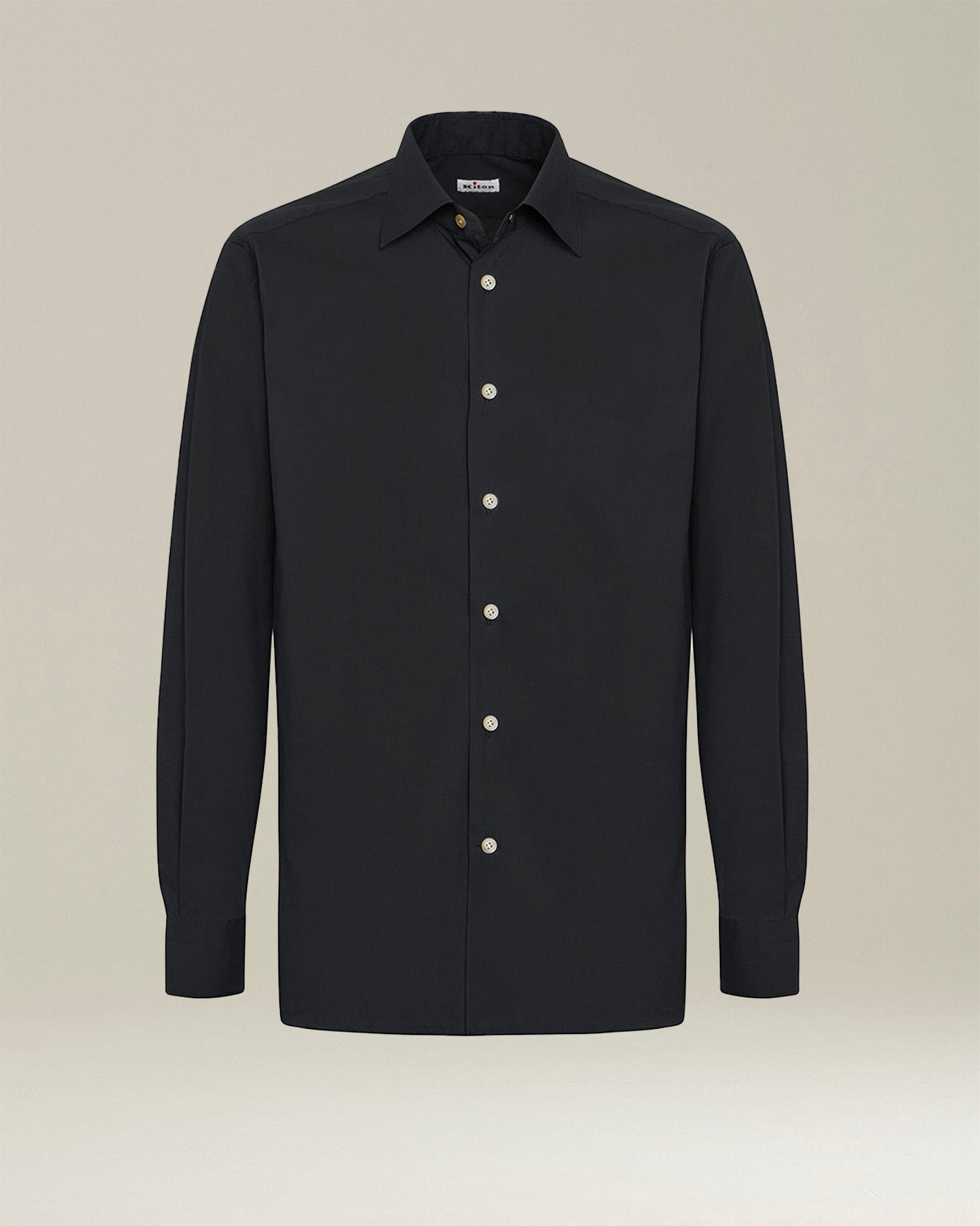 black slim dress shirt Shirt Cotton Black