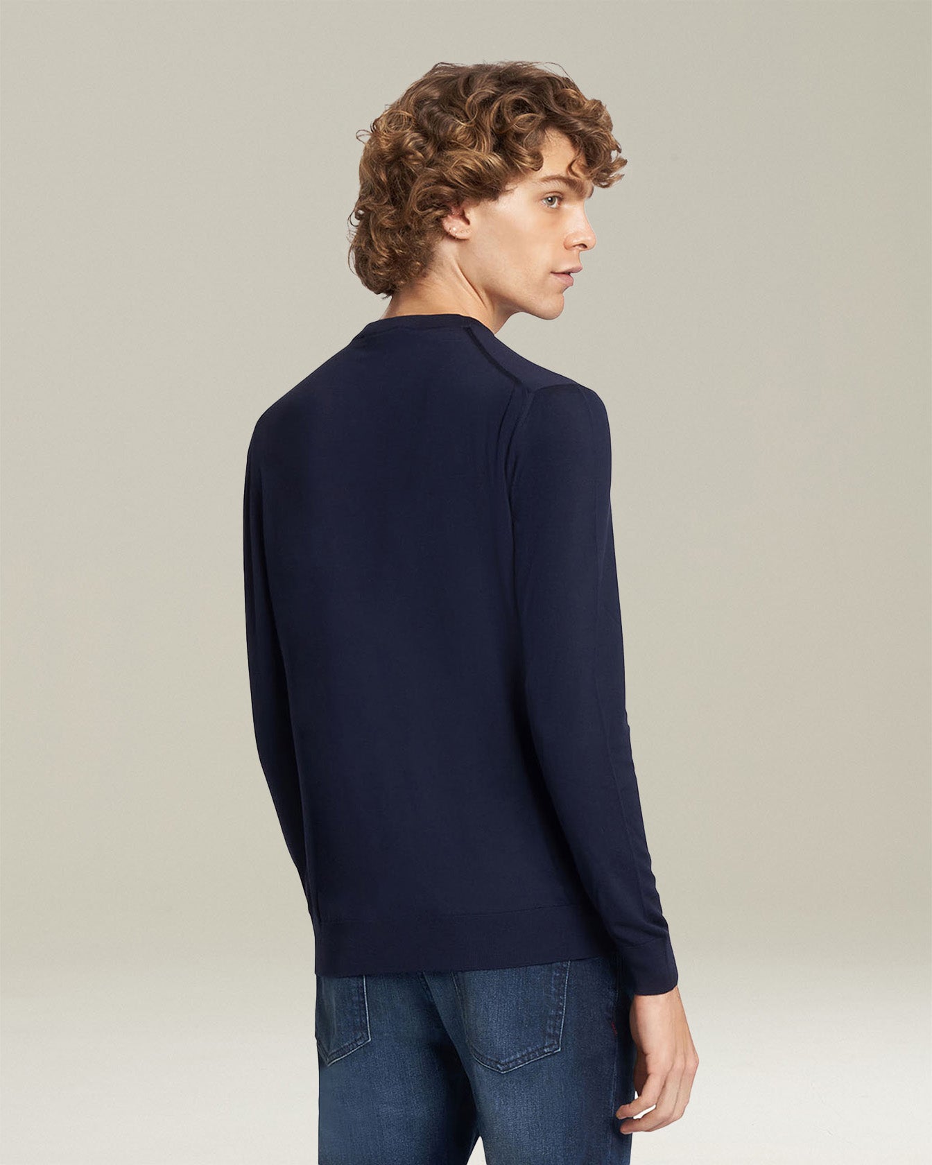 JERSEY V-NECK WOOL