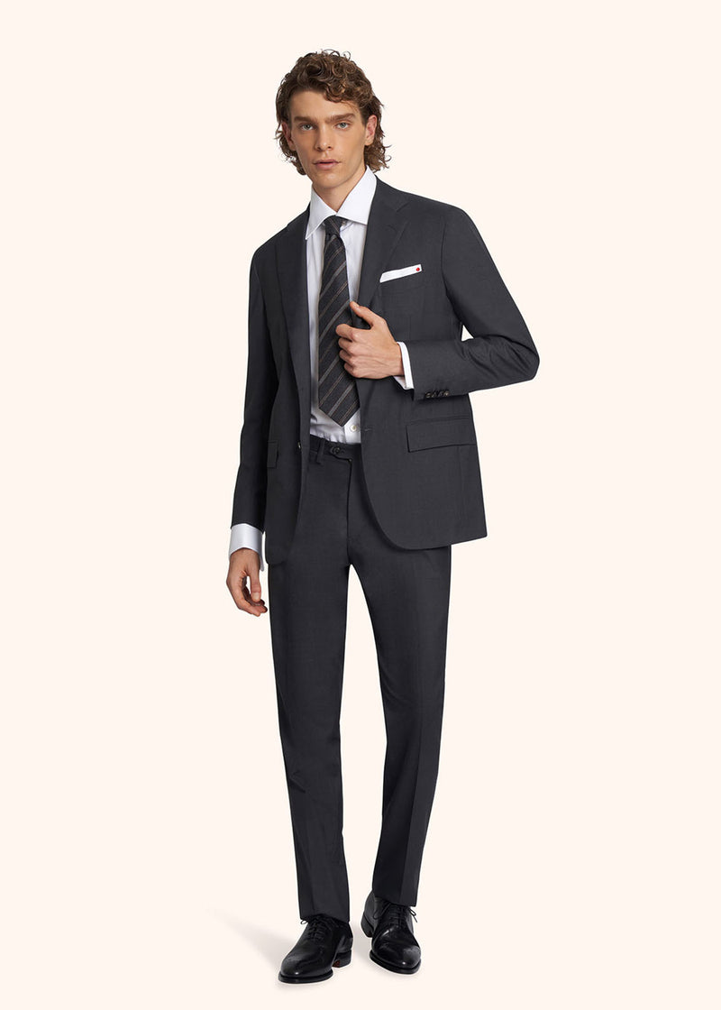 Kiton dark grey suit for man, in wool 5