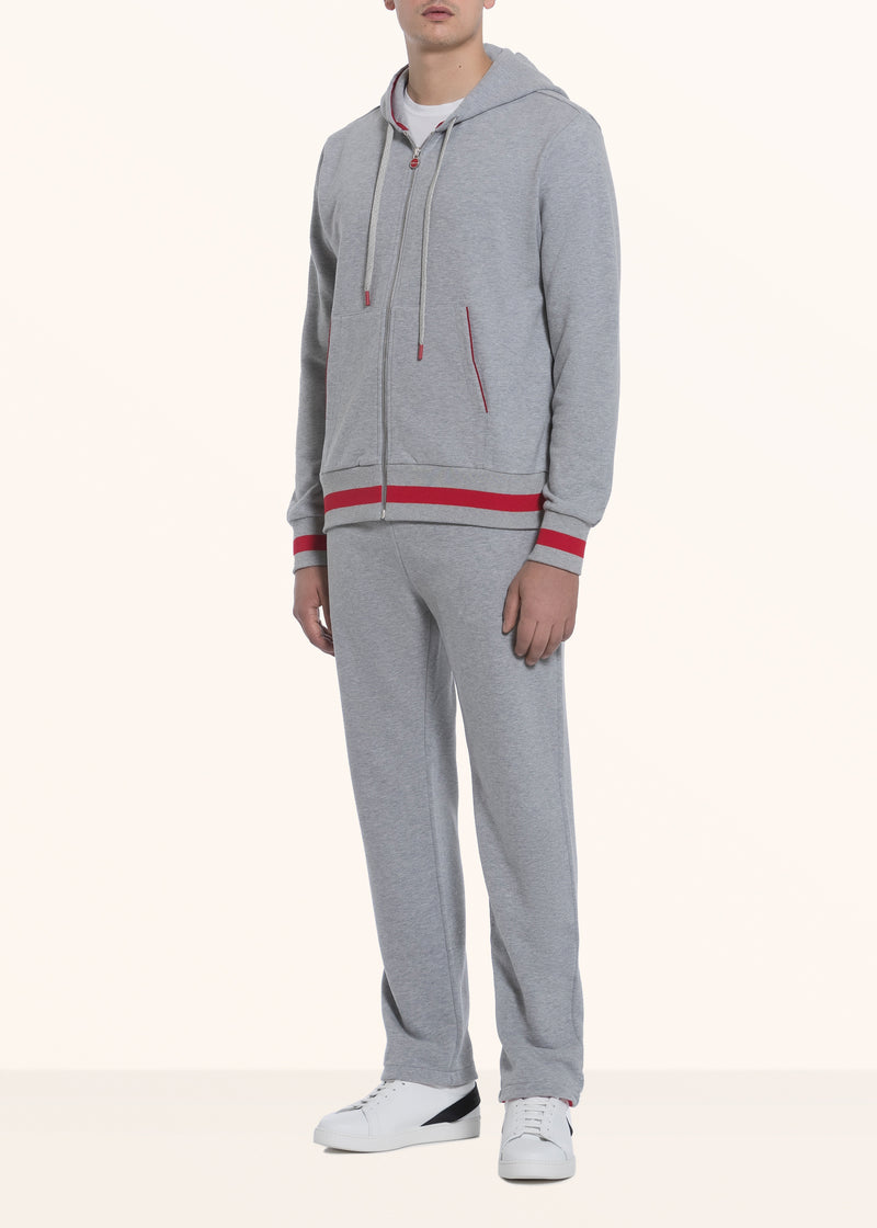 Kiton medium grey jump suit for man, in cotton 2