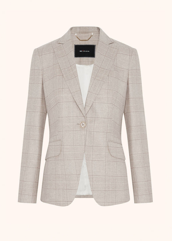 GLEN PLAID CASHMERE BLEND BLAZER