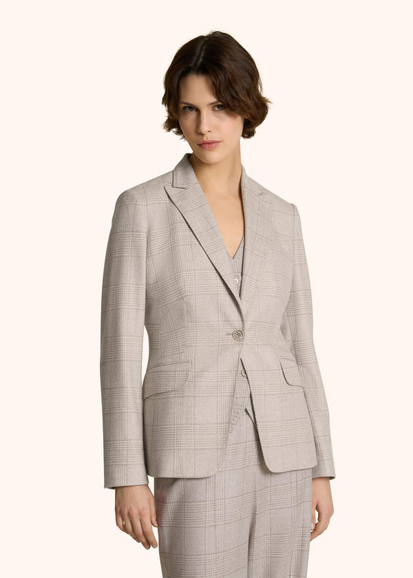 GLEN PLAID CASHMERE BLEND BLAZER