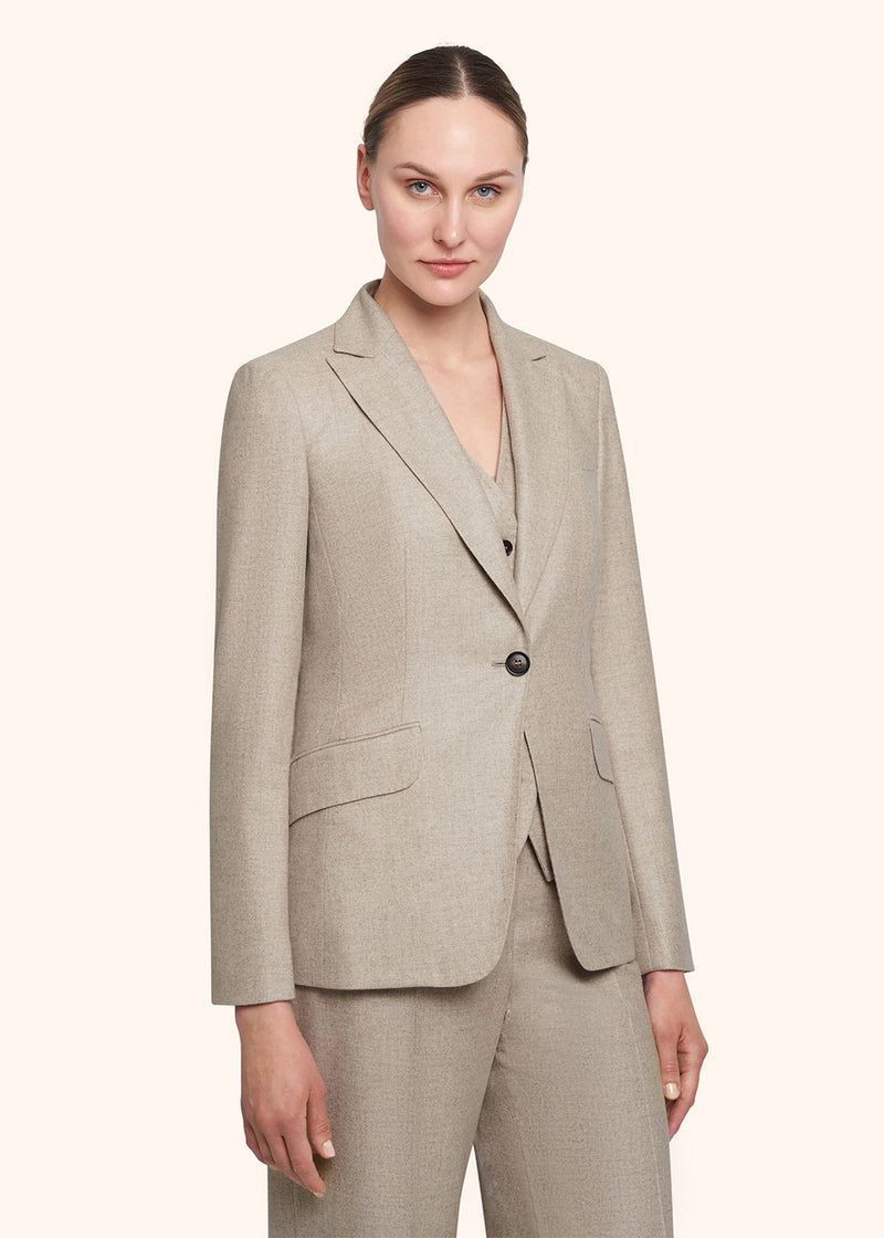 Kiton beige jacket for woman, in cashmere 2