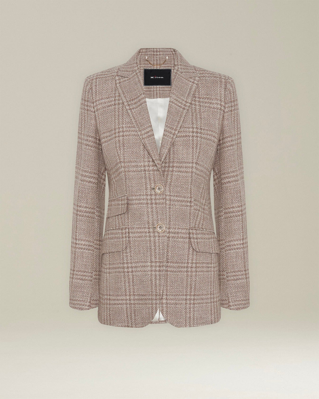 GLEN PLAID WOOL BLEND BLAZER