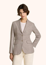 GLEN PLAID WOOL BLEND BLAZER