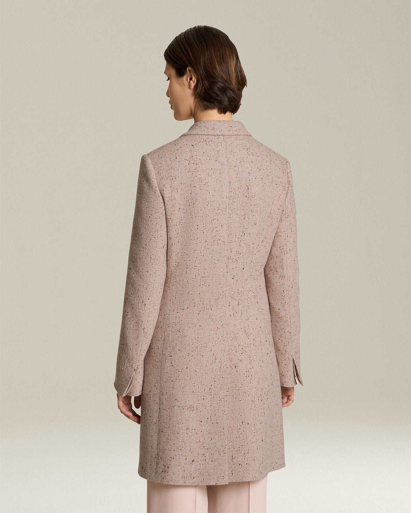 DONEGAL EFFECT CASHMERE COAT