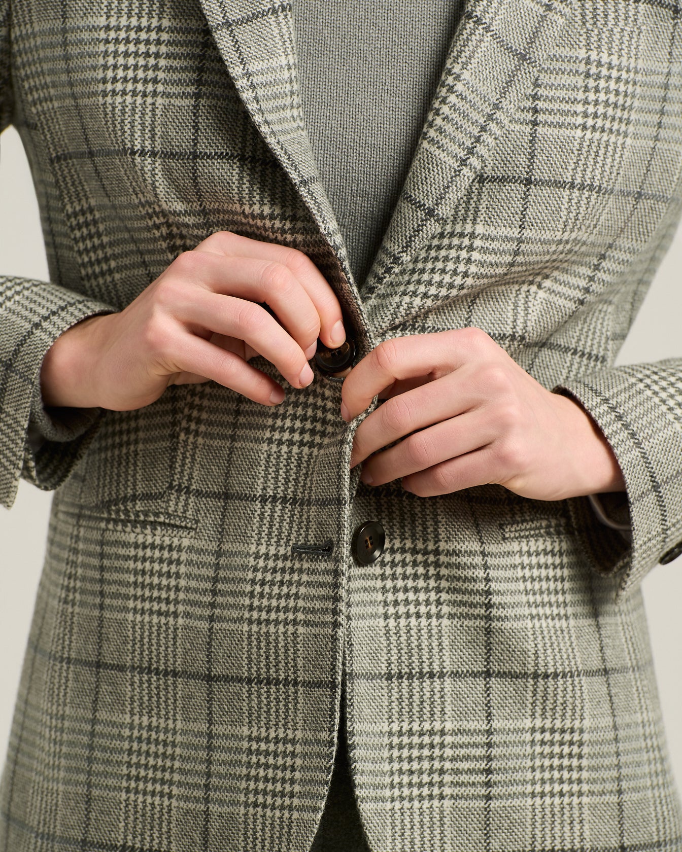 PRINCE OF WALES CASHMERE BLAZER