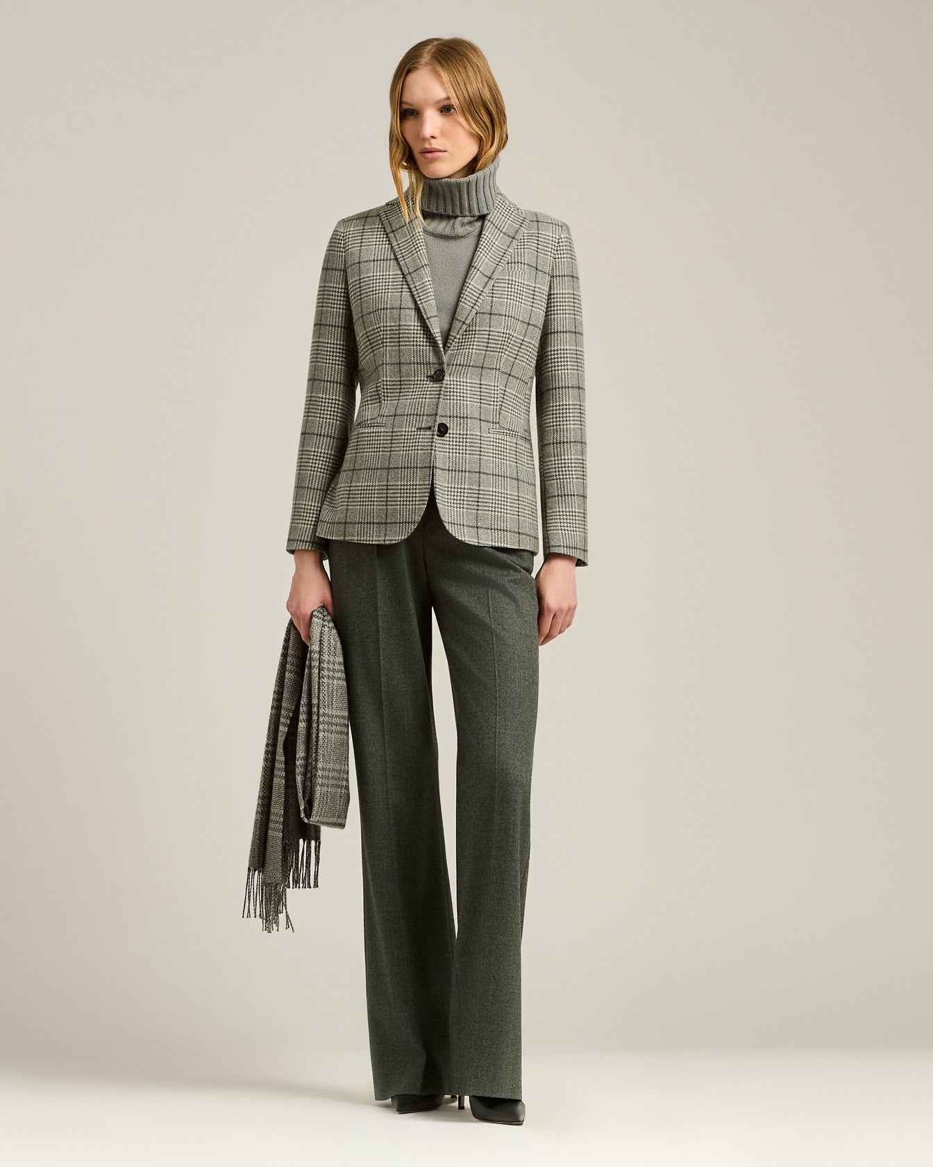PRINCE OF WALES CASHMERE BLAZER