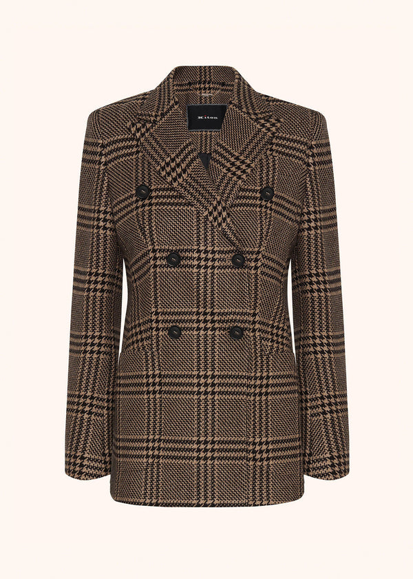 GLEN PLAID SILK AND CASHMERE BLAZER