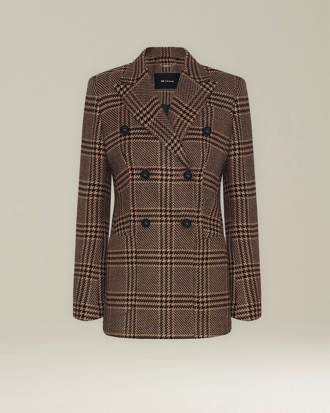 GLEN PLAID SILK AND CASHMERE BLAZER