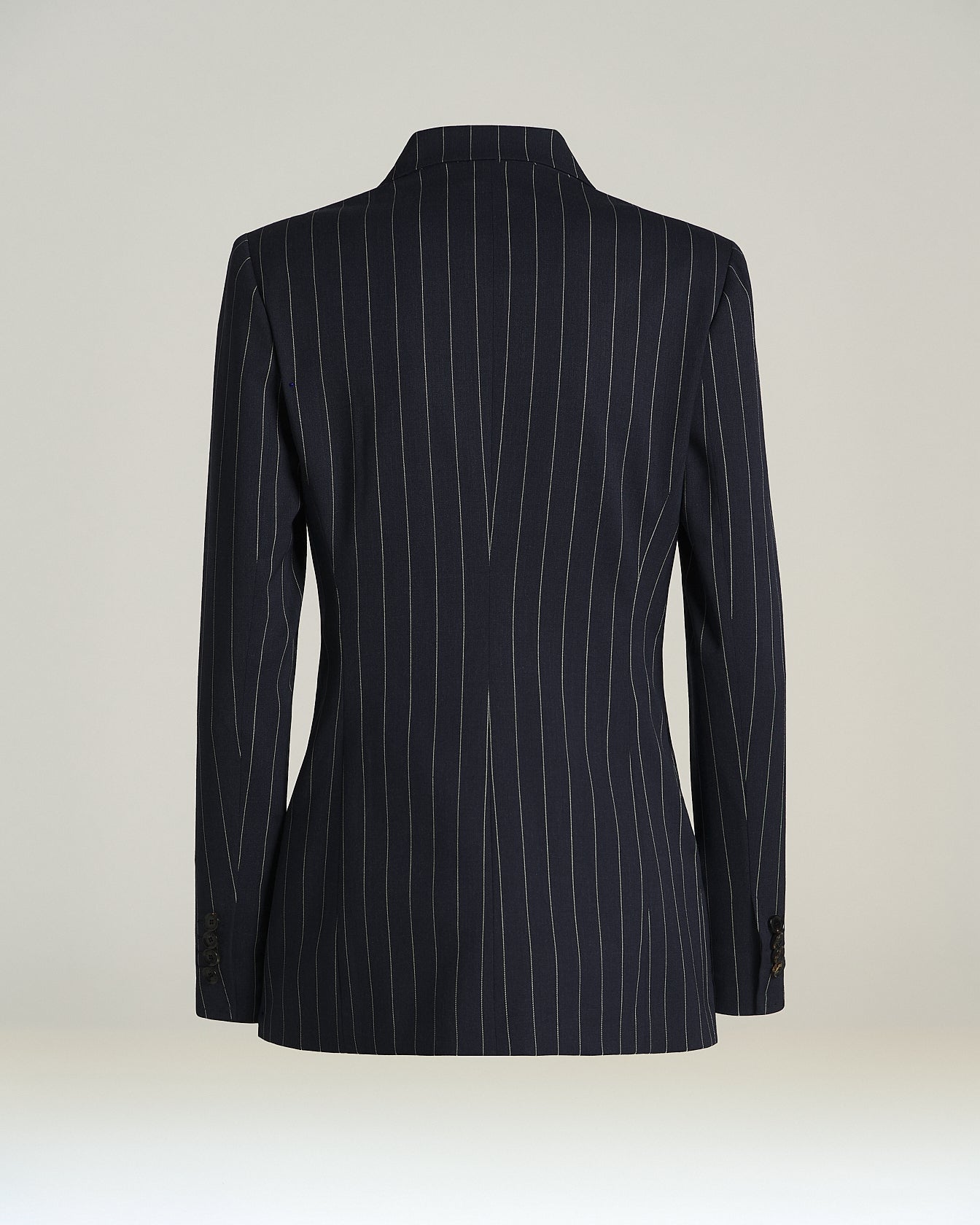 GIACCA DOPPIOPETTO GESSATA IN LANA STRETCH