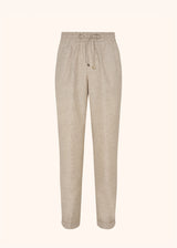 Kiton beige trousers for woman, in virgin wool 1