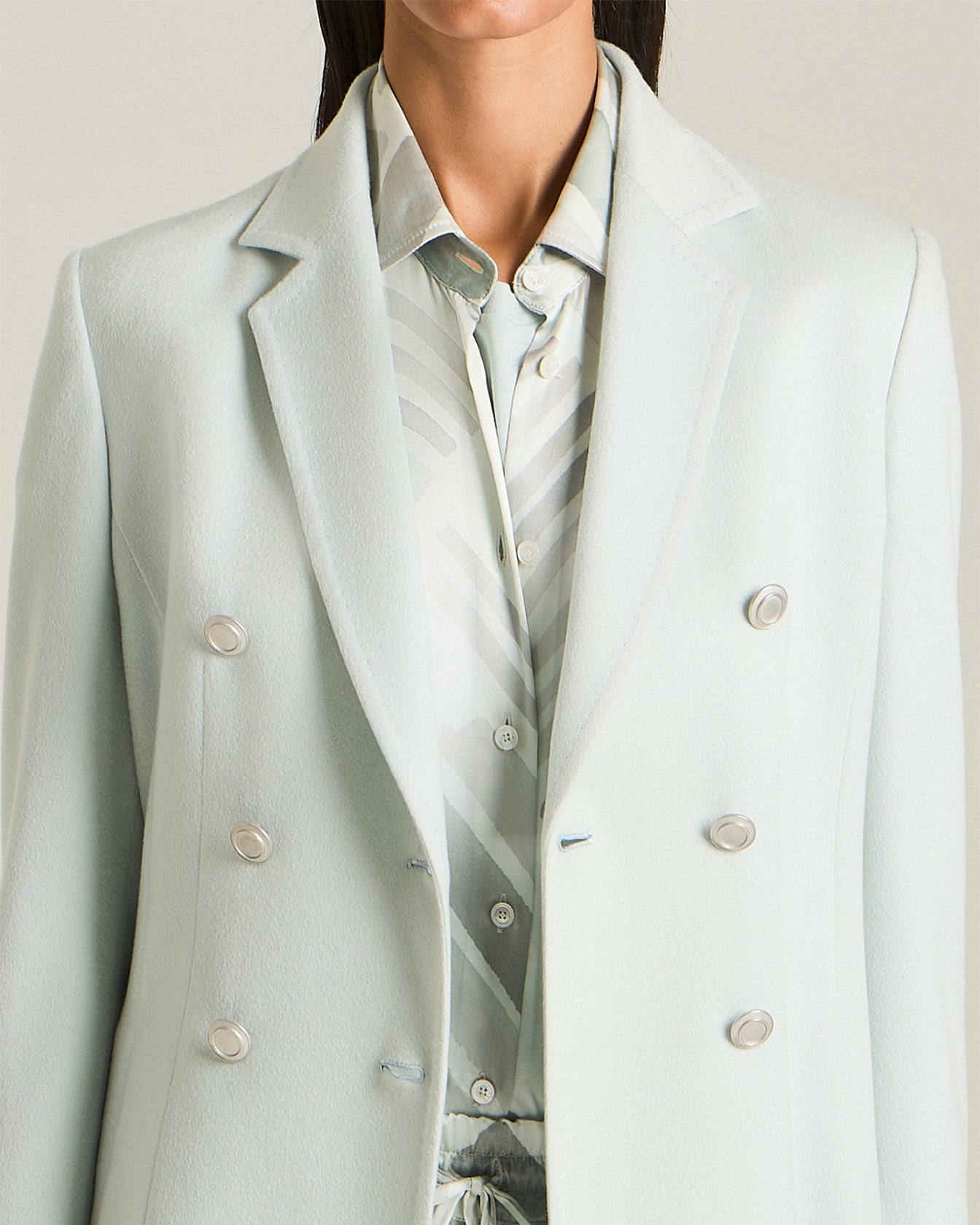 DOUBLE-BREASTED CASHMERE BLAZER