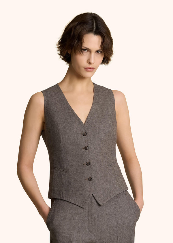 WOOL AND CASHMERE WAISTCOAT