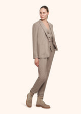 Kiton beige vest for woman, in wool 5