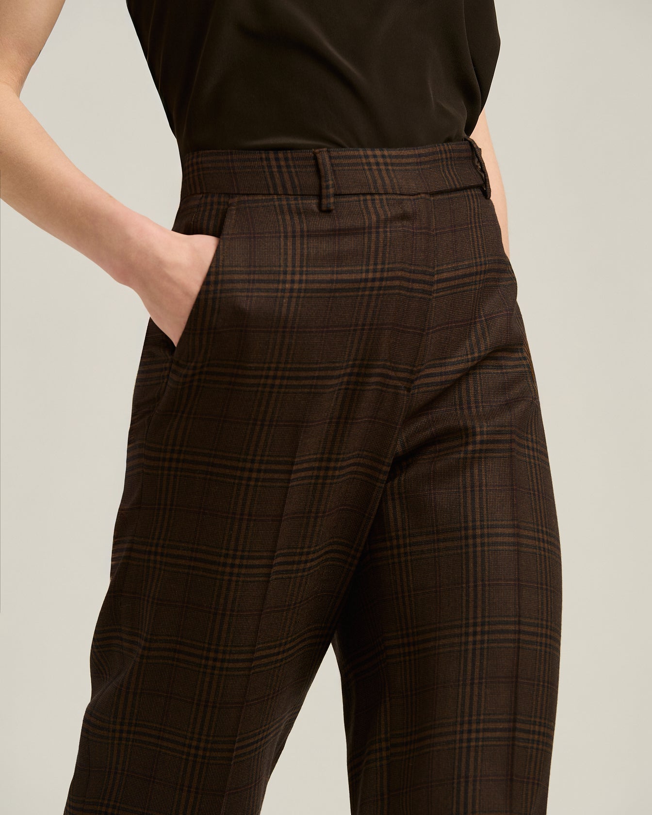 PANTALONE PRINCIPE DI GALLES IN CASHMERE