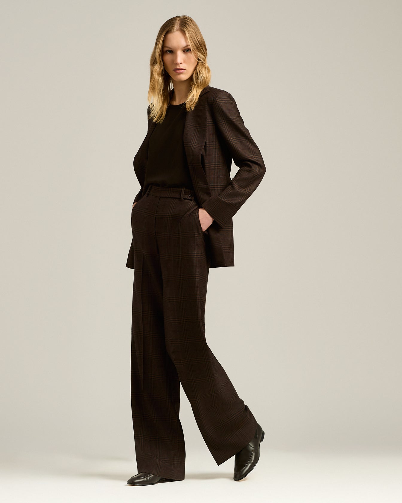 PANTALONE PRINCIPE DI GALLES IN CASHMERE