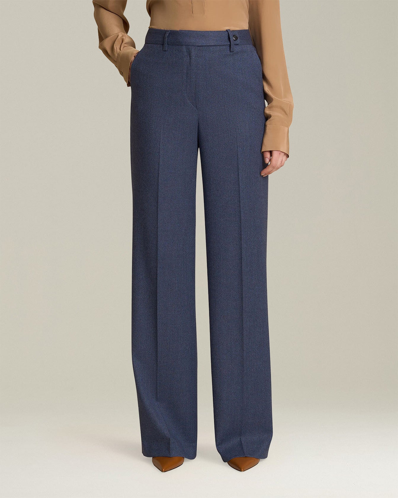 WOOL AND CASHMERE TROUSERS