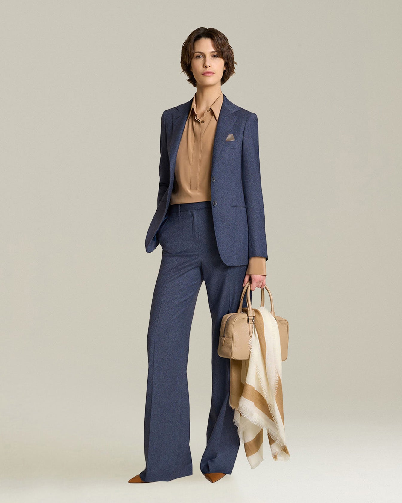 WOOL AND CASHMERE TROUSERS