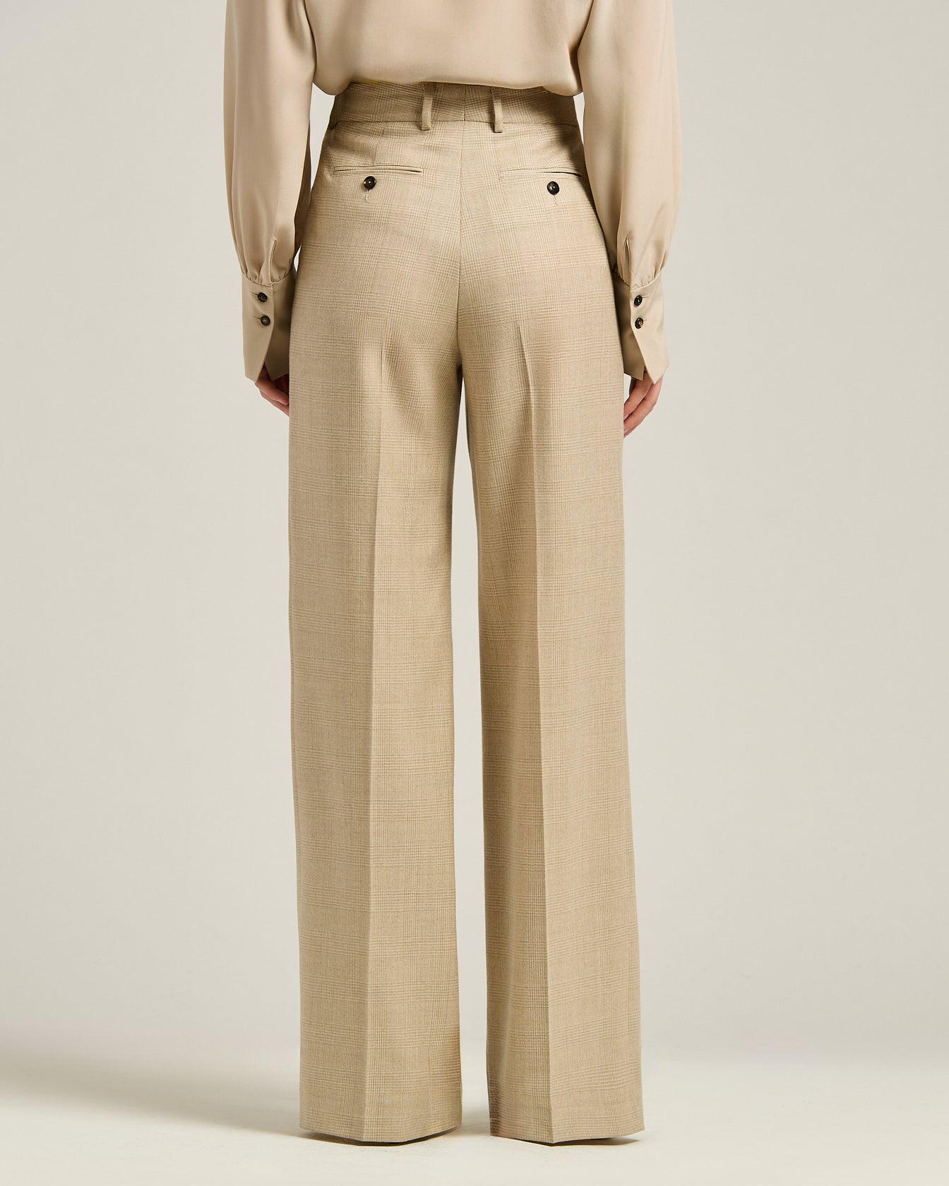 PANTALONE PRINCIPE DI GALLES IN LANA BLEND