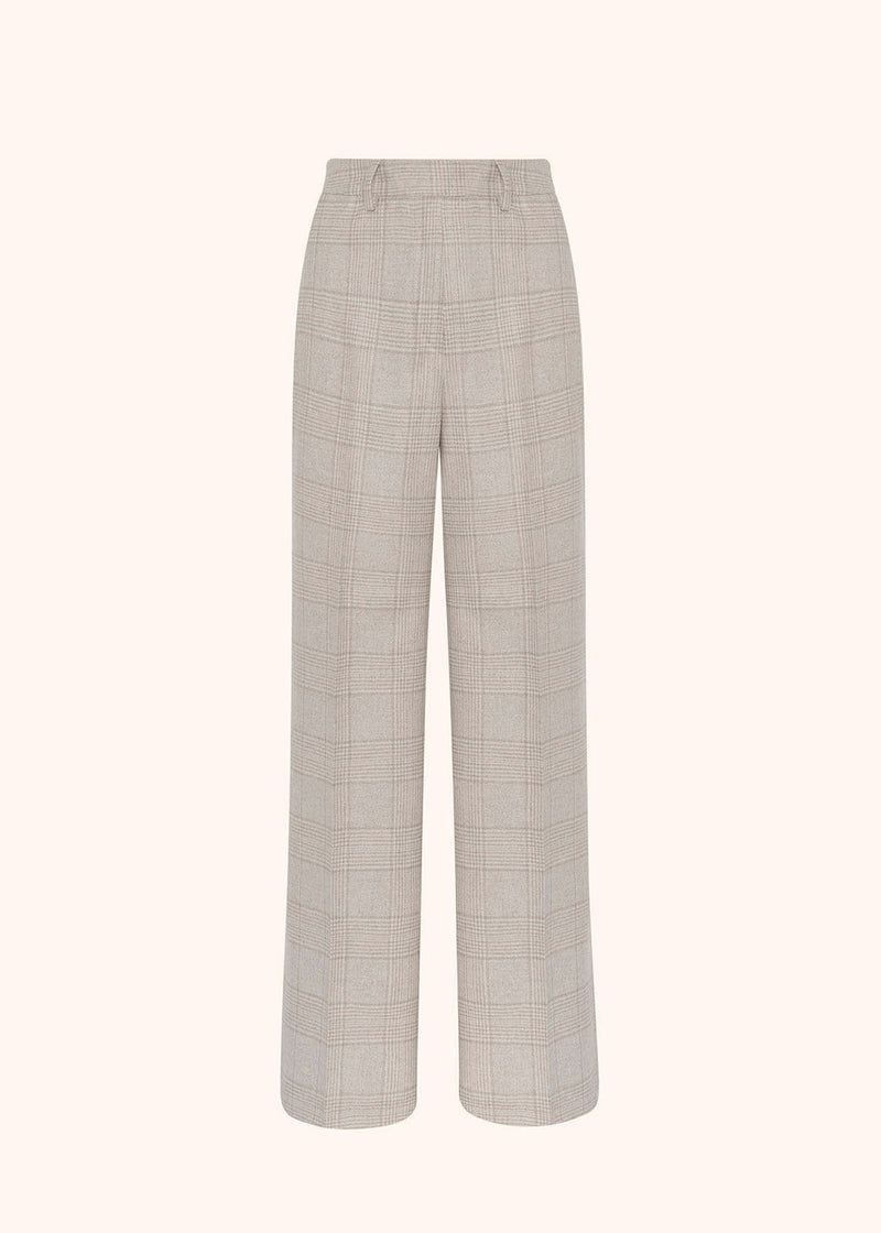 GLEN PLAID CASHMERE BLEND TROUSERS