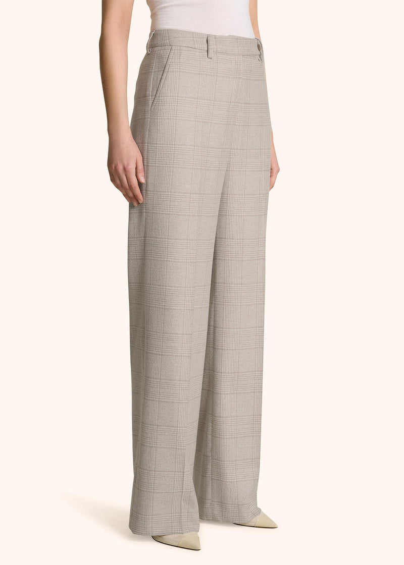 GLEN PLAID CASHMERE BLEND TROUSERS