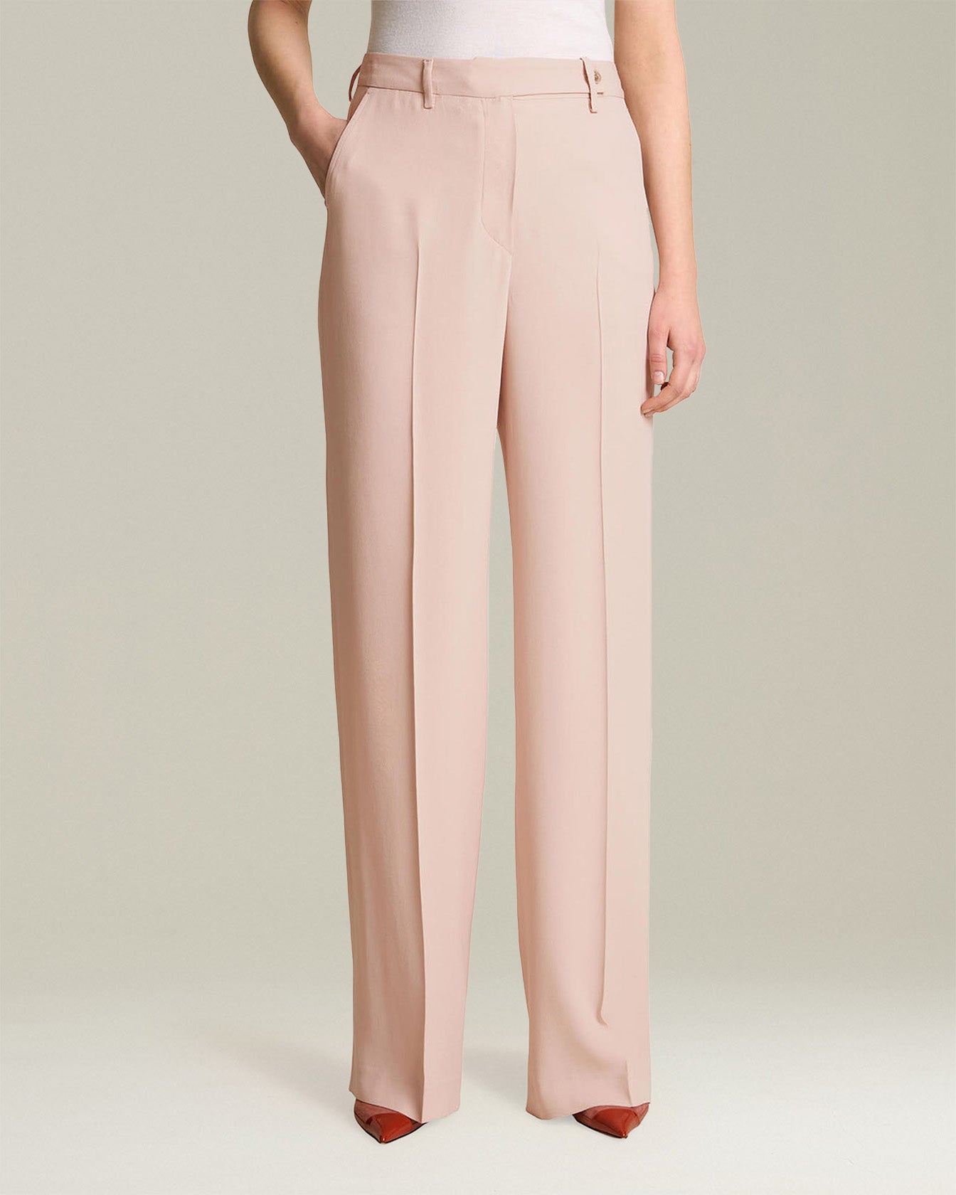 LIGHTWEIGHT SILK TROUSERS