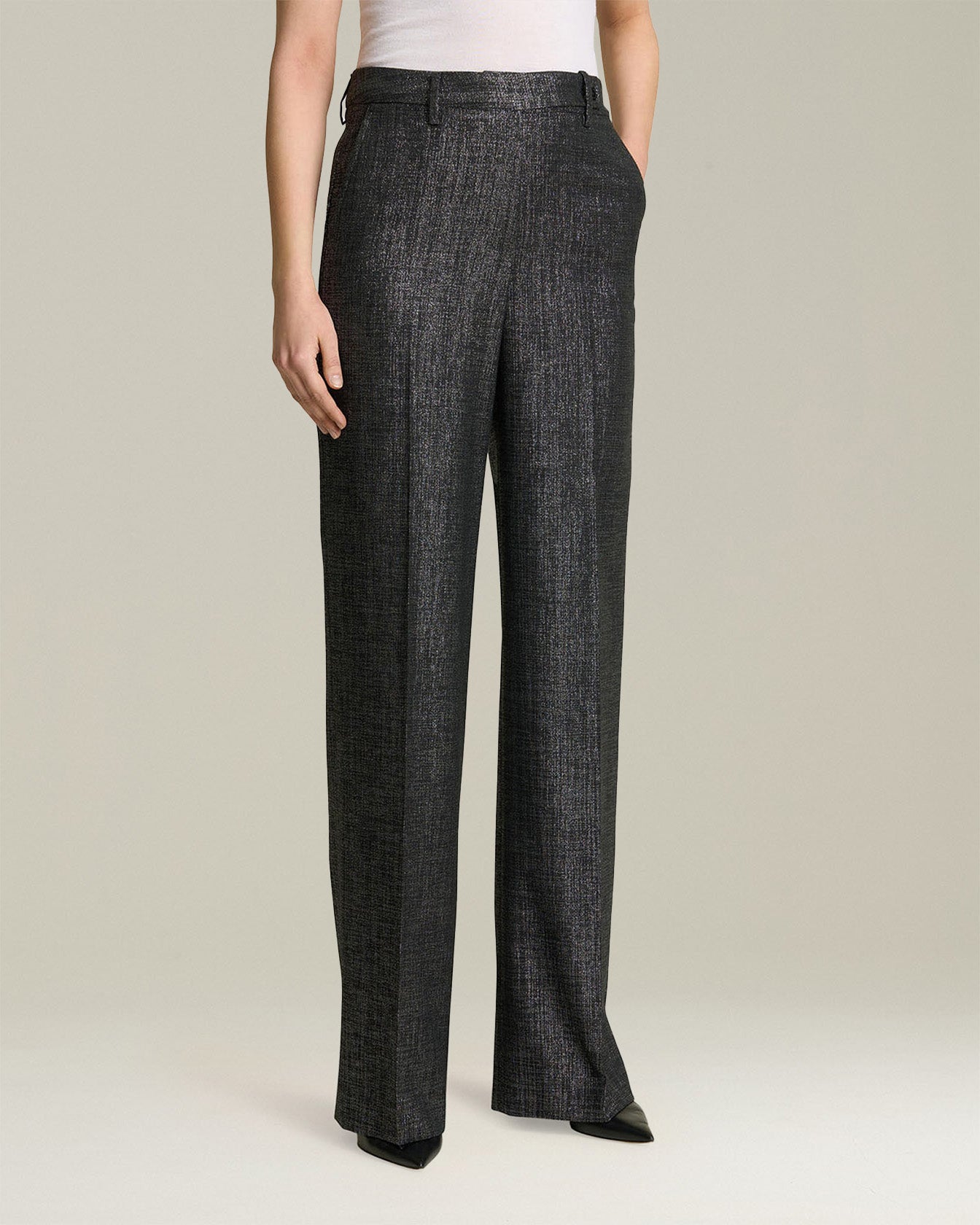 WOOL BLEND TROUSERS