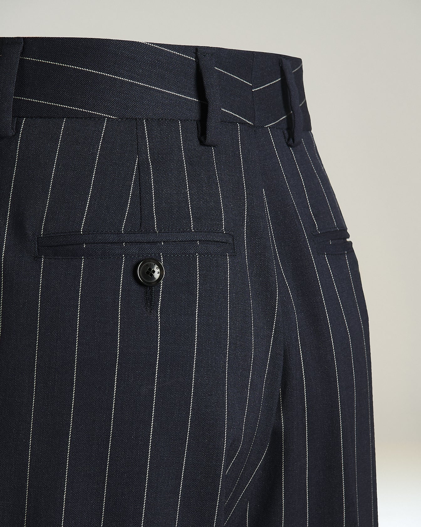 PANTALONI GESSATI IN LANA STRETCH