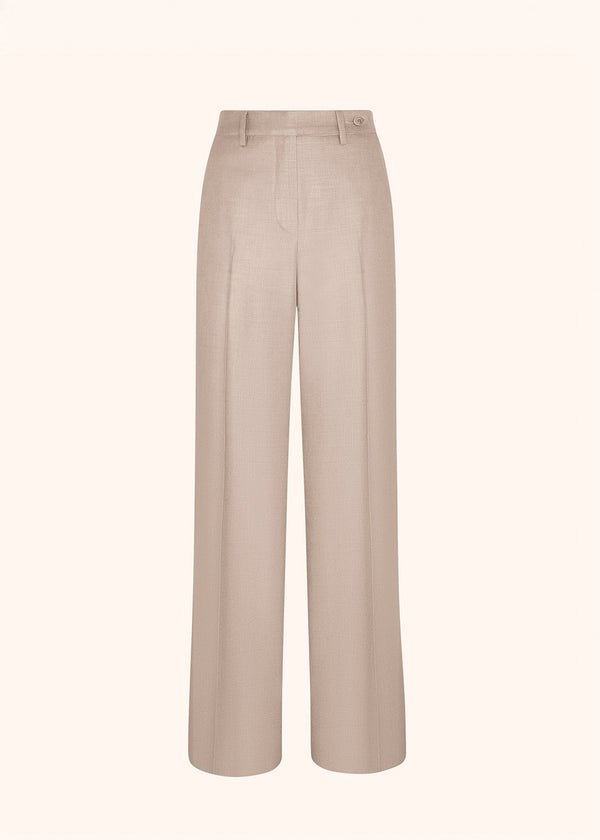 Kiton beige trousers for woman, in silk 1