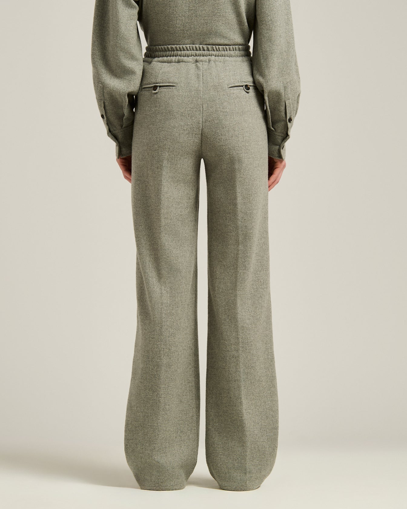 CASHMERE AND WOOL TROUSERS