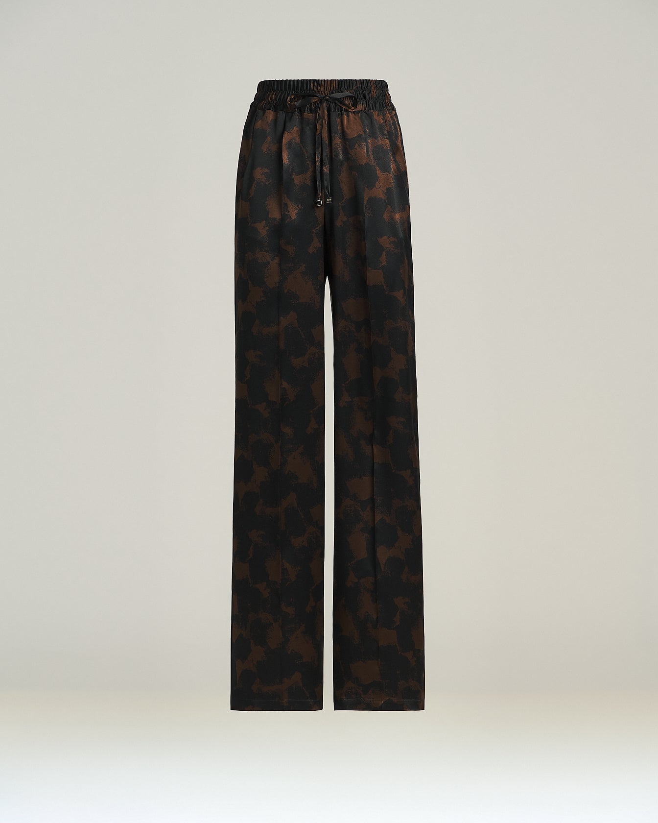 PANTALONI IN SETA CON STAMPA ASTRATTA