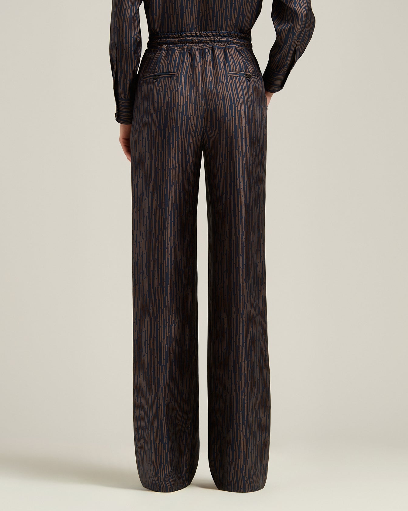 PANTALONE IN SETA STAMPATA