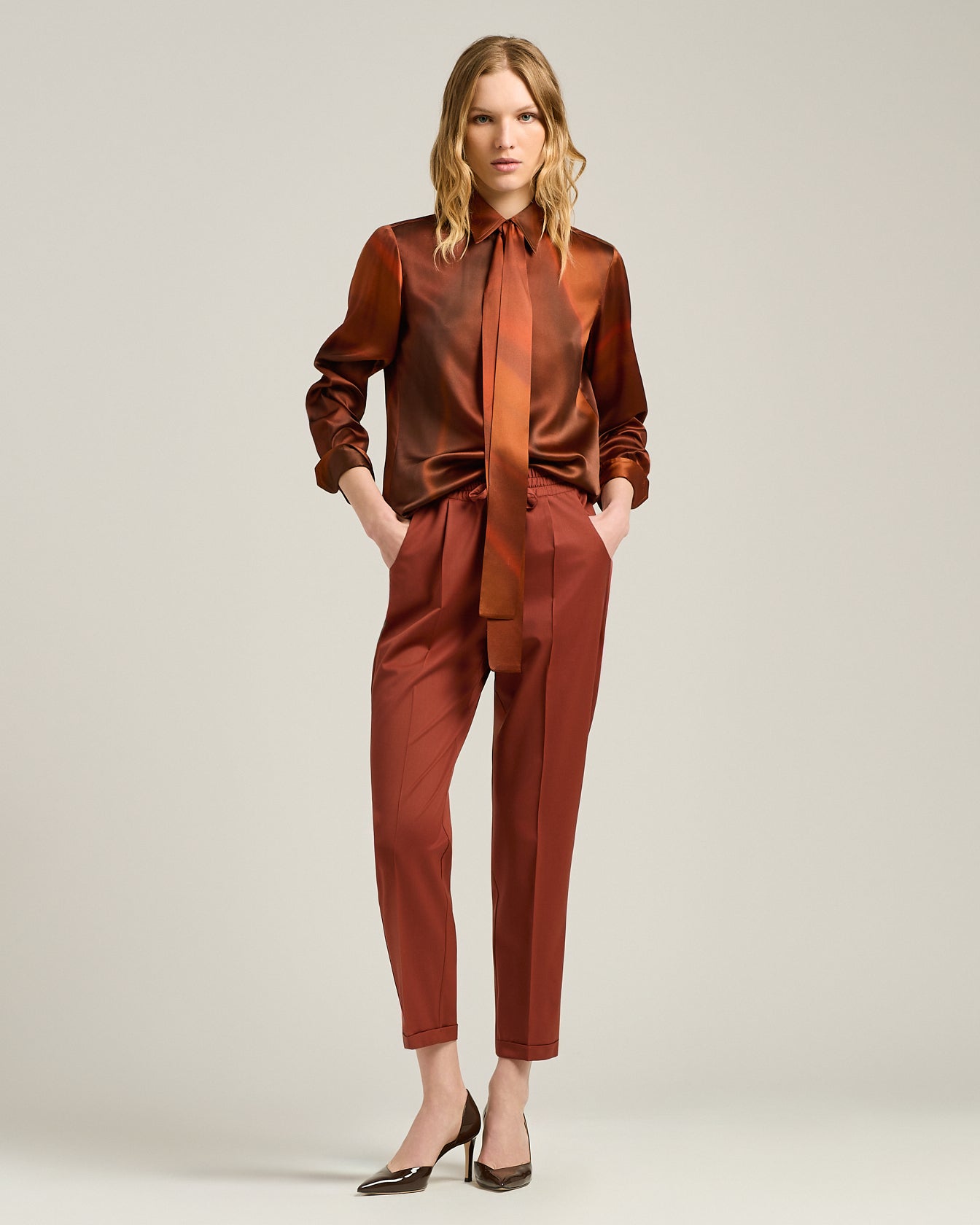 CAMICIA IN SETA STAMPATA