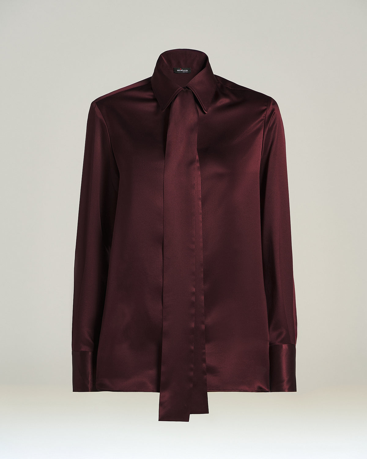 BORDEAUX SILK SHIRT 1