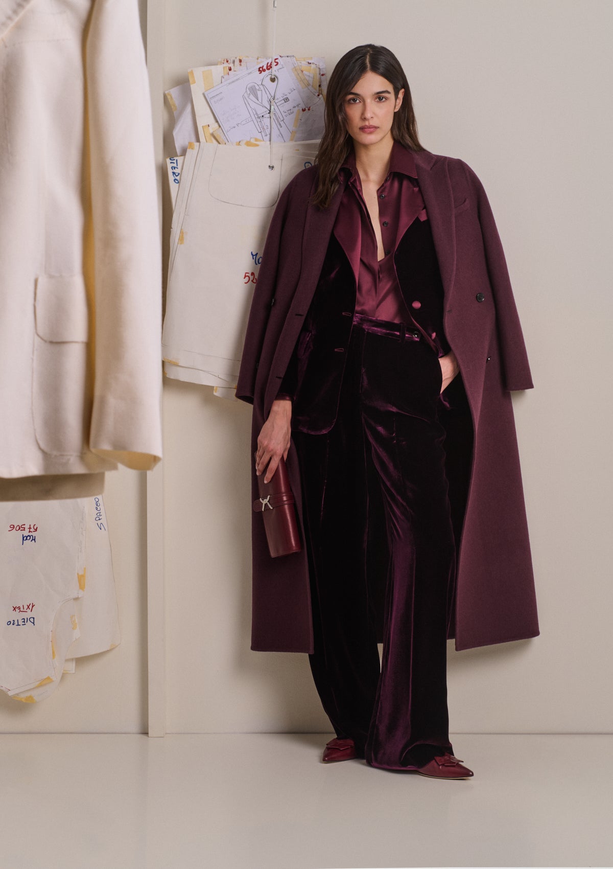BORDEAUX SILK SHIRT 4
