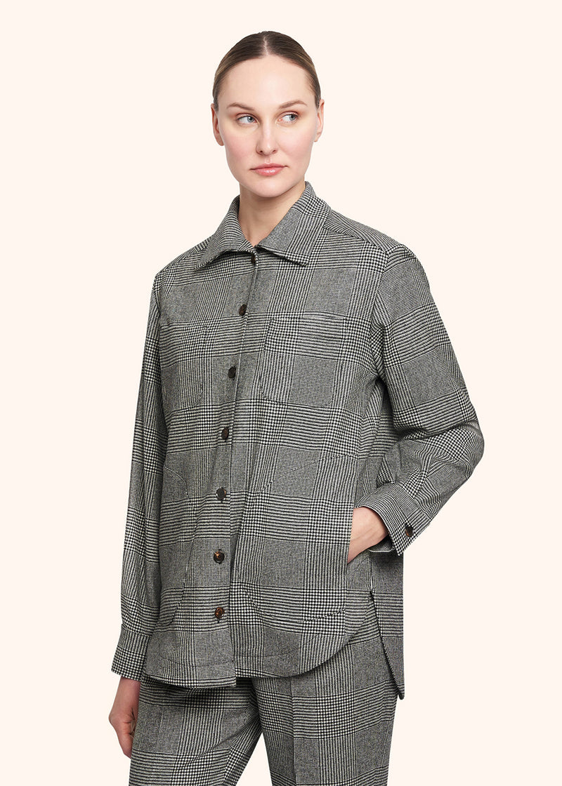 Kiton black shirt for woman, in virgin wool 2