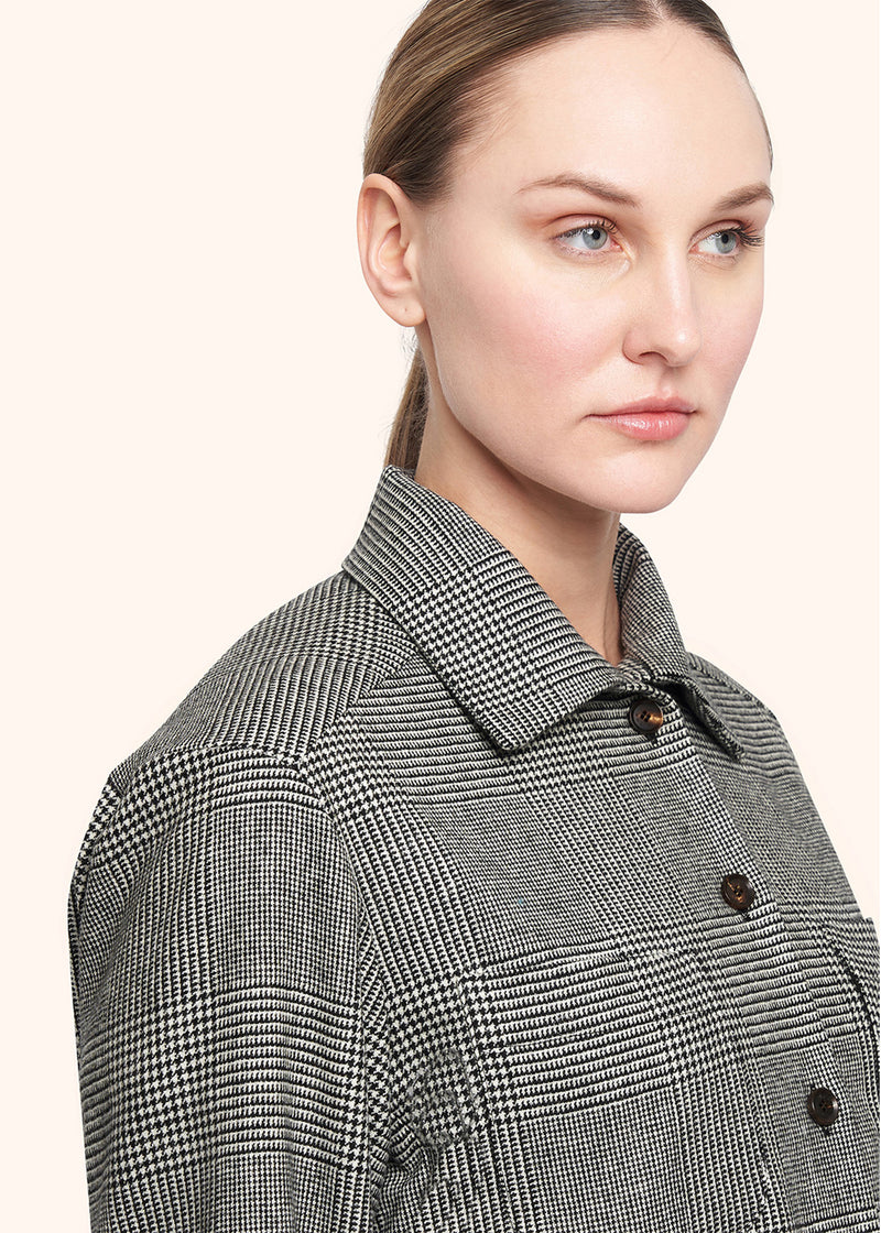 Kiton black shirt for woman, in virgin wool 4