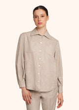Kiton beige shirt for woman, in virgin wool 2