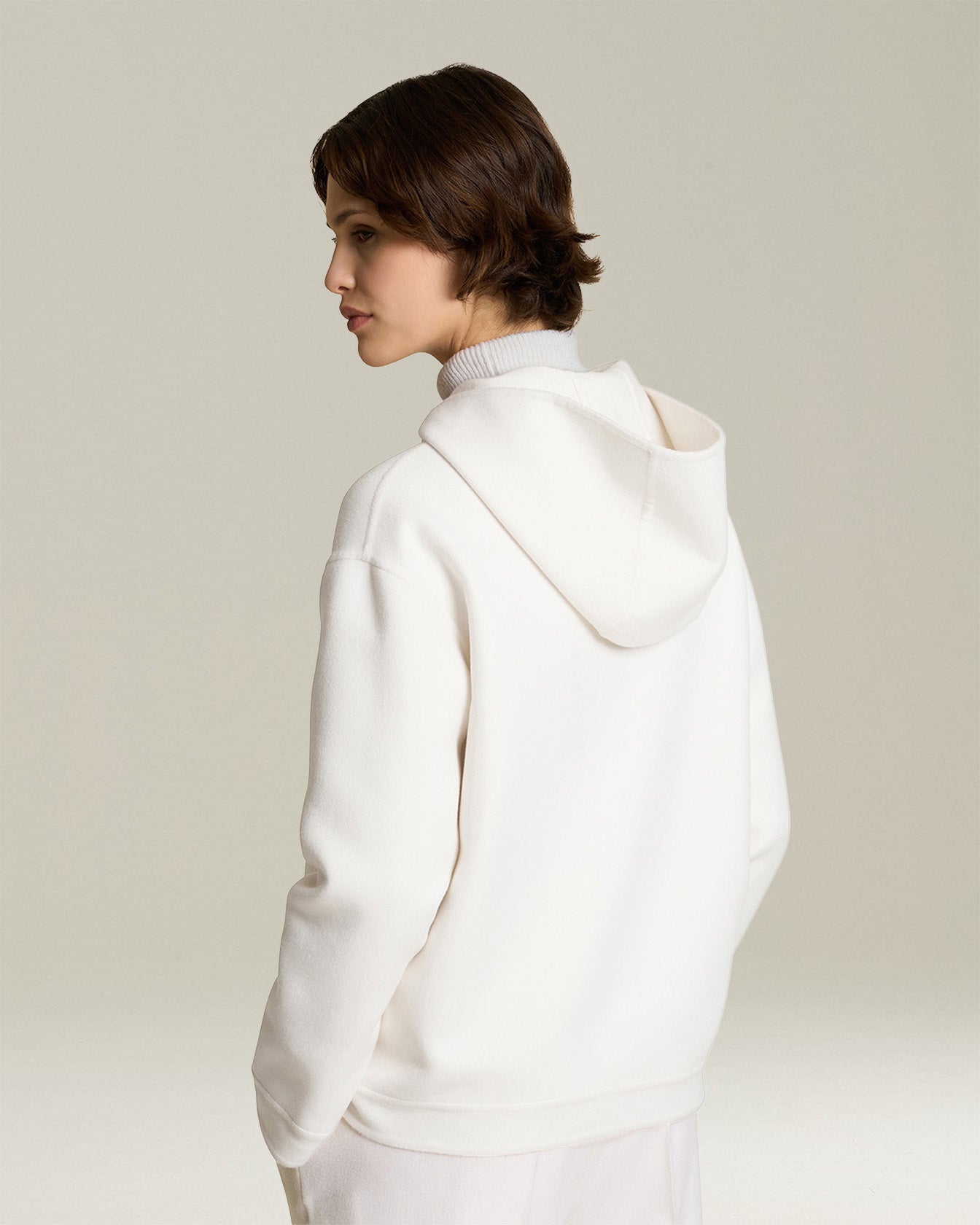 CASHMERE DOUBLE CLOTH BLOUSON