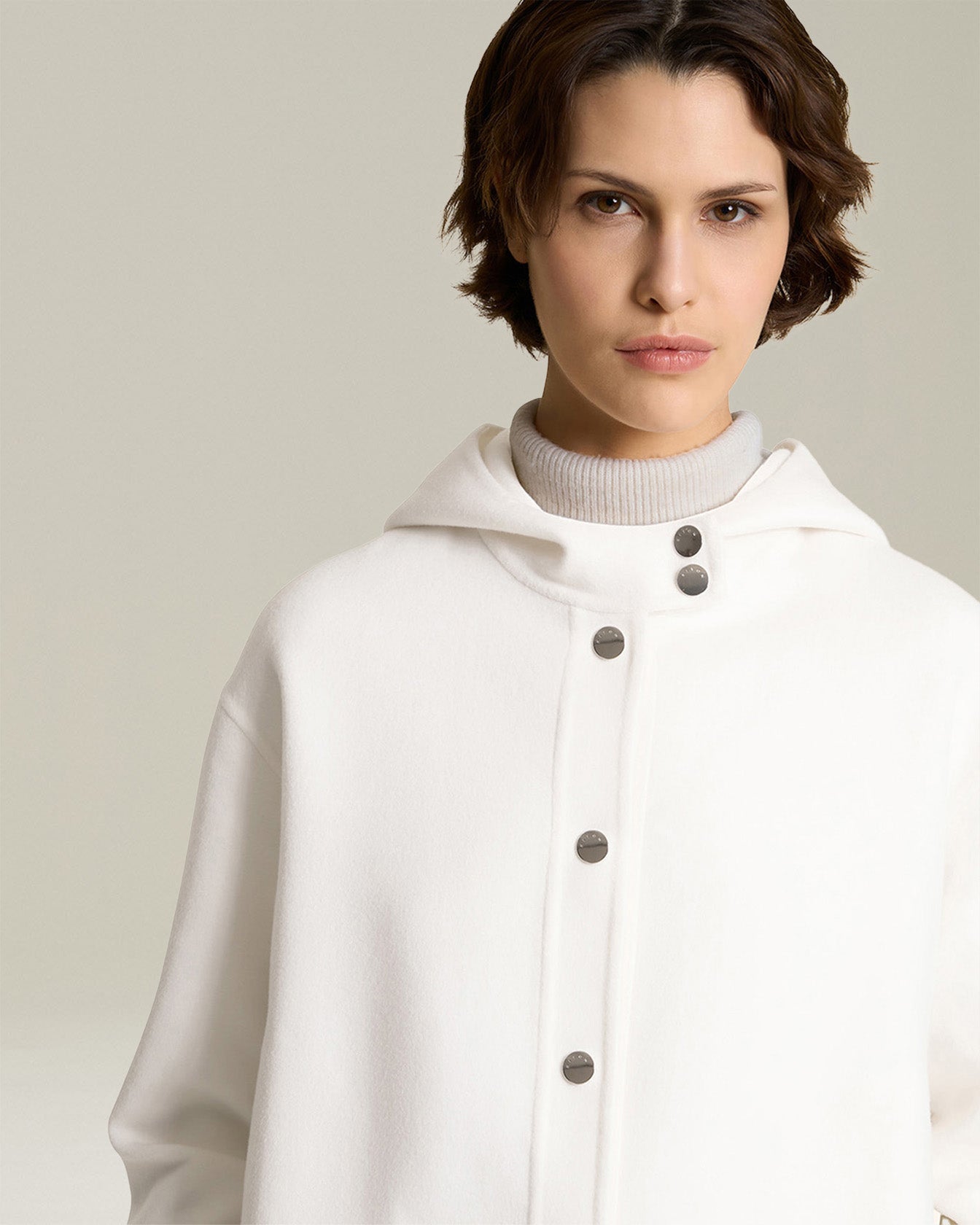 CASHMERE DOUBLE CLOTH BLOUSON