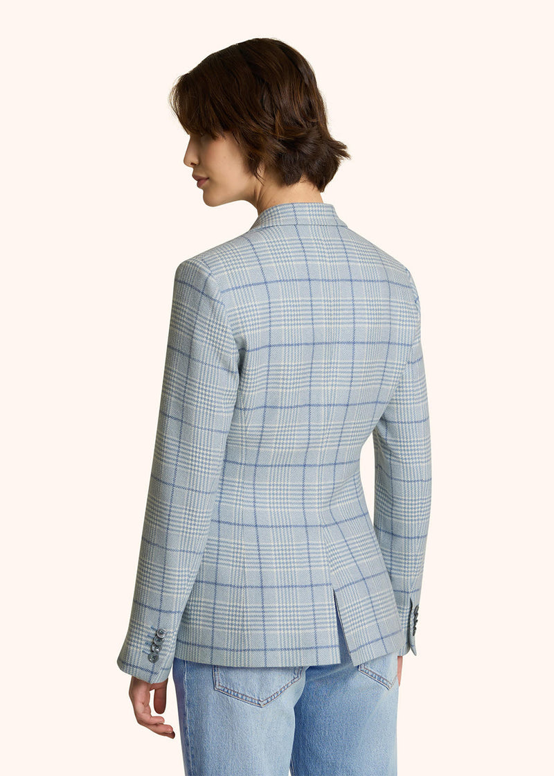 CHECKED CASHMERE BLAZER