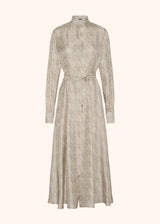 Kiton cream white/beige dress for woman, in silk 1