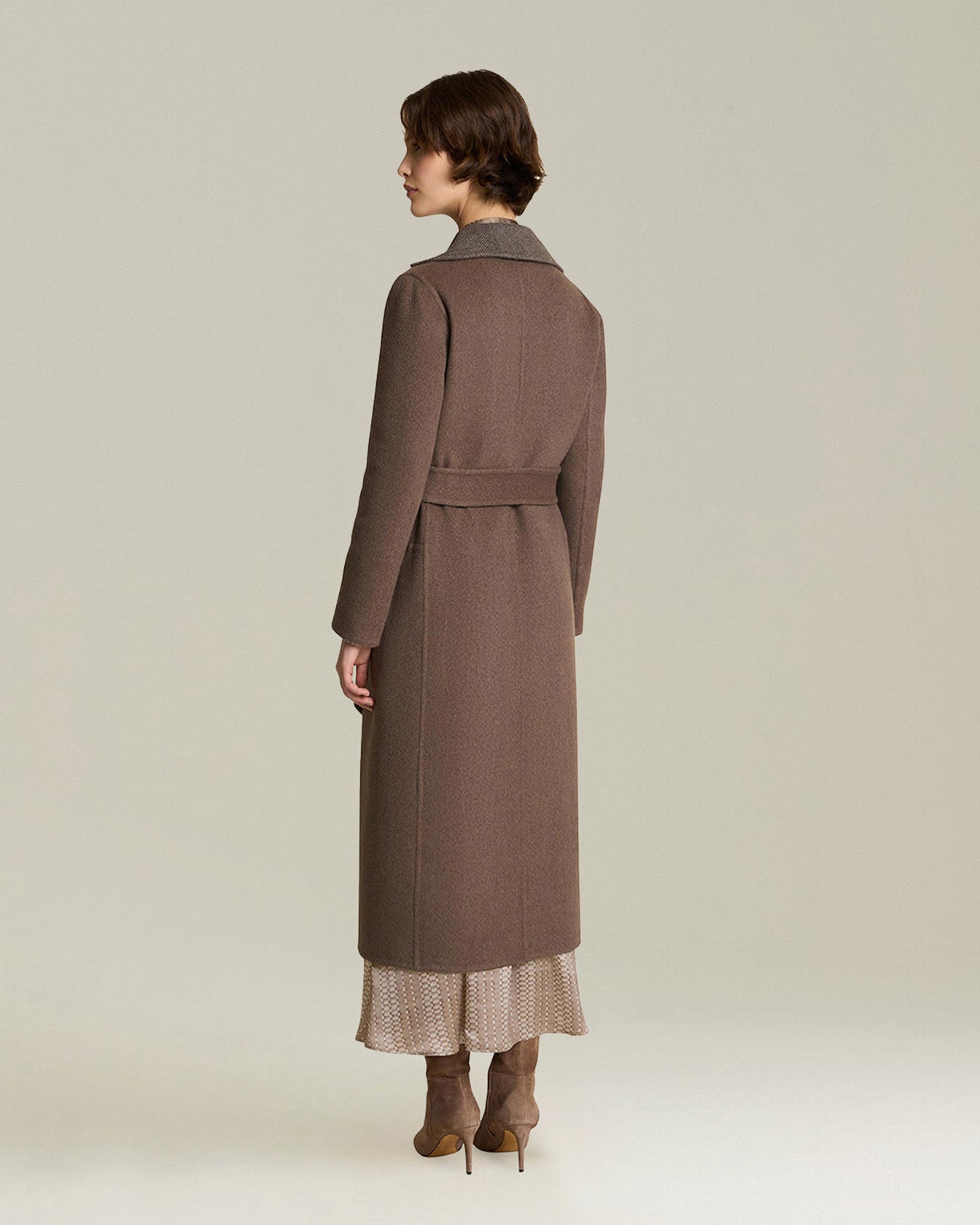 REVERSIBLE CASHMERE DOUBLE CLOTH COAT